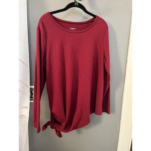 Torrid size 0 burgandy active Long Sleeve shirt